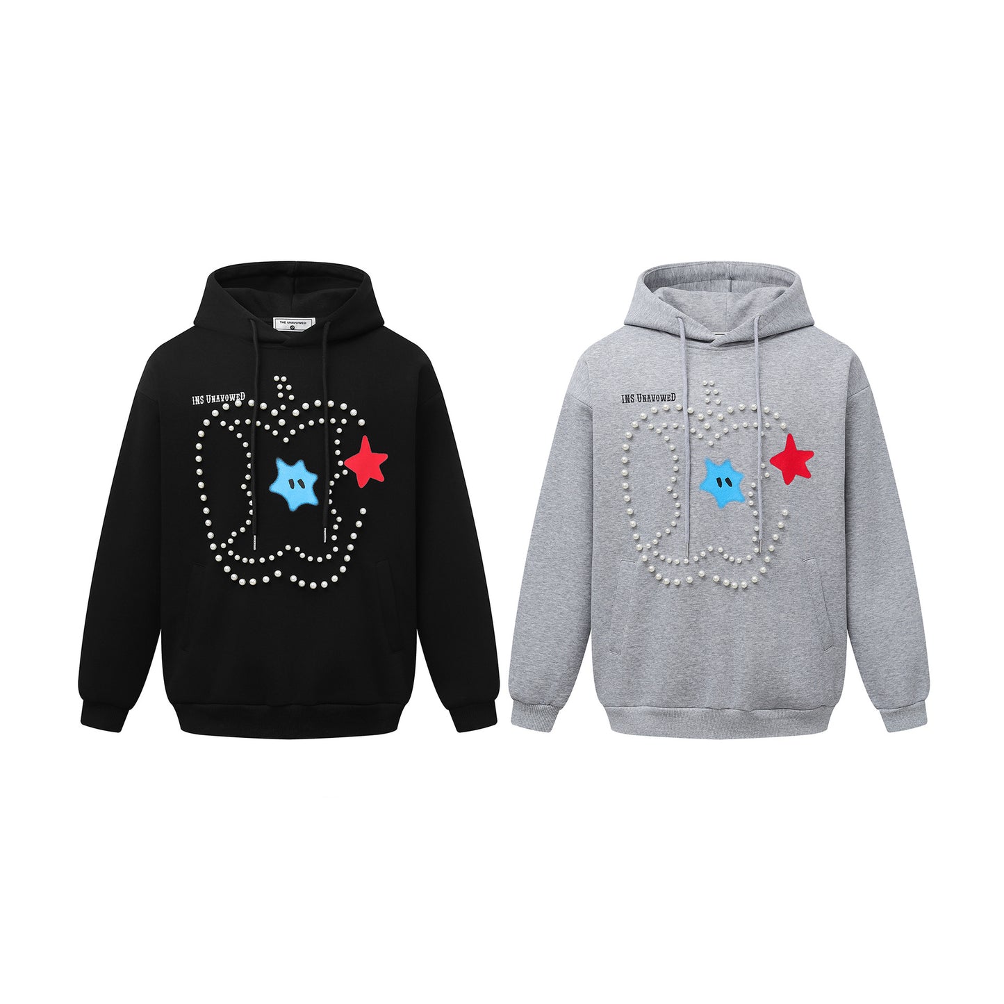 UNIKCOSA RetroMuse Nail Bead Design Hoodie Sweatshirt 🌆