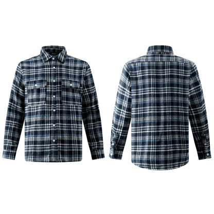 UNIKCOSA UrbanSoul High-Street Plaid Long-Sleeve Shirt 💫