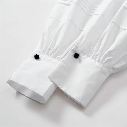 Elegant Women's V-Neck Knit Dress with Buttons – Long Sleeve Midi Style