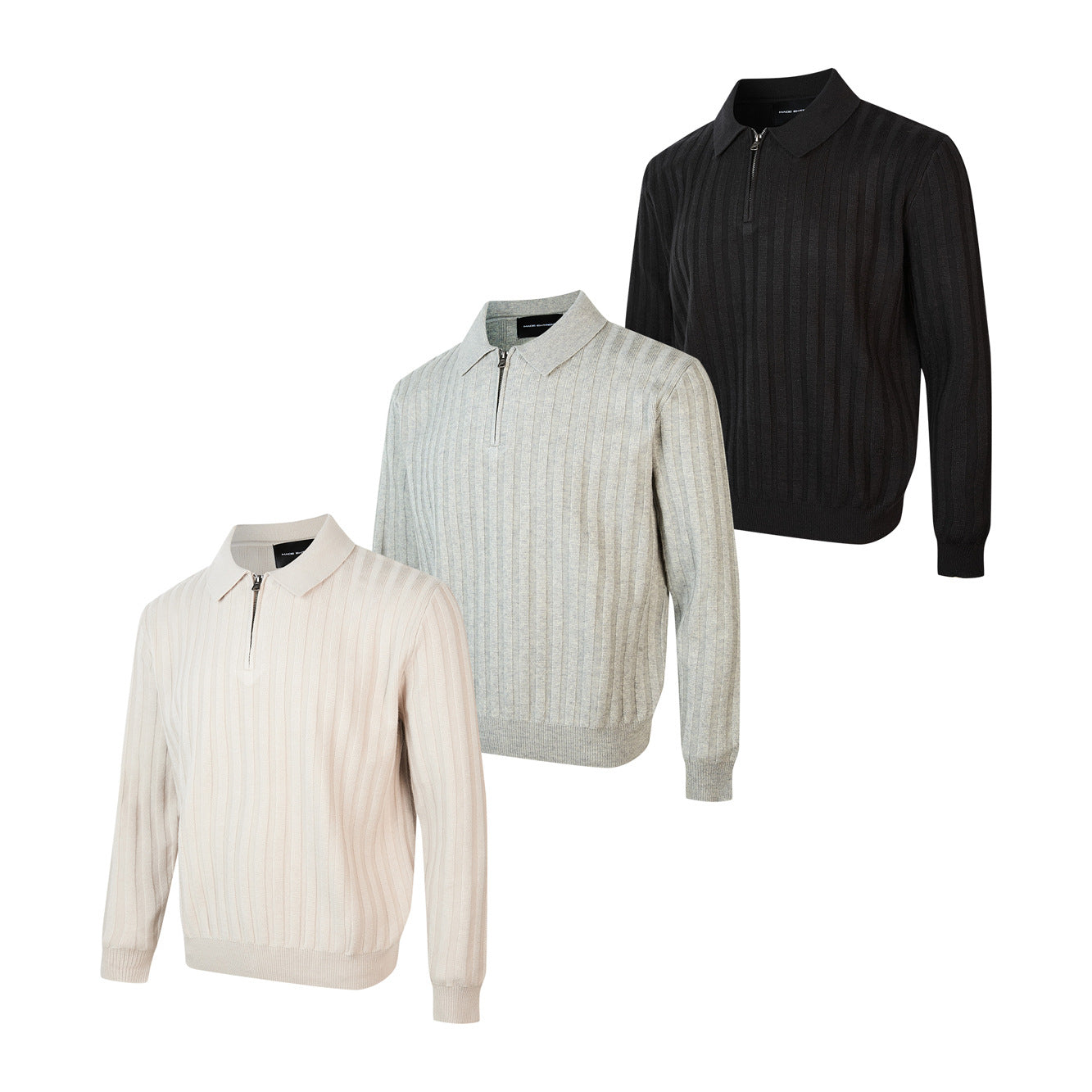 UNIKCOSA Velora Unisex Striped Collar Polo Knitwear 💫