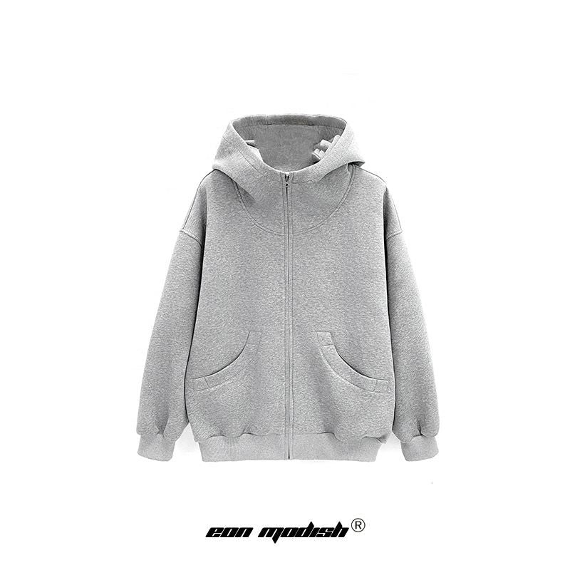 UNIKCOSA UrbanSoul Loose Hoodie Cardigan Street Style 💫