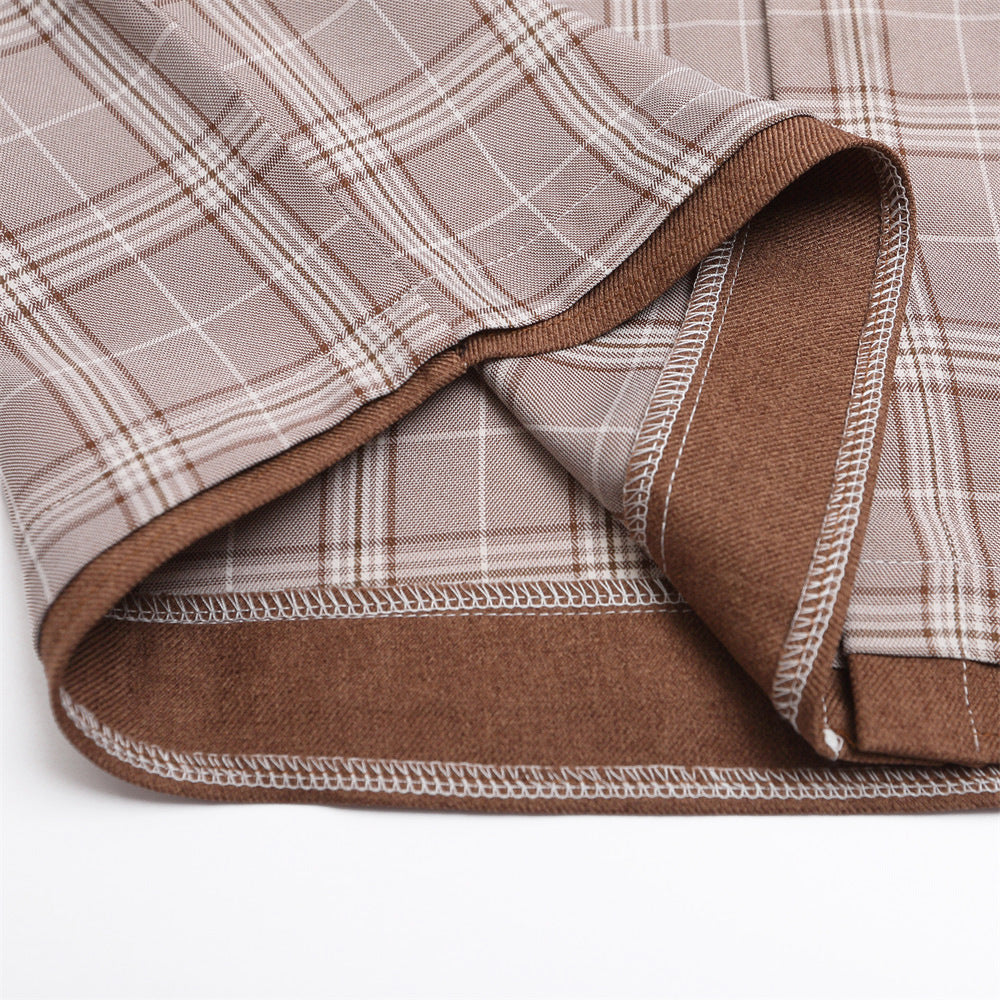 UNIKCOSA UrbanSoul Two Piece Plaid Short Sleeve Shirt 💫