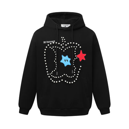 UNIKCOSA RetroMuse Nail Bead Design Hoodie Sweatshirt 🌆