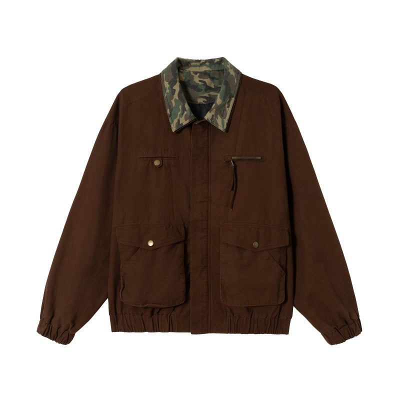 UNIKCOSA Velora Collar Splice Functional Loose Fit Jacket 💫