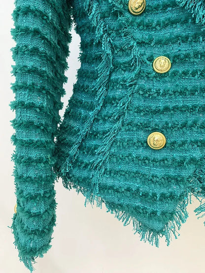 UNIKCOSA LuxeEase LuxeTweed Blazer Women Streetwear 💫