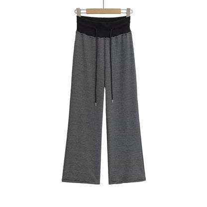 UNIKCOSA UrbanSoul Striped Wide Leg Pants High Waist 💫