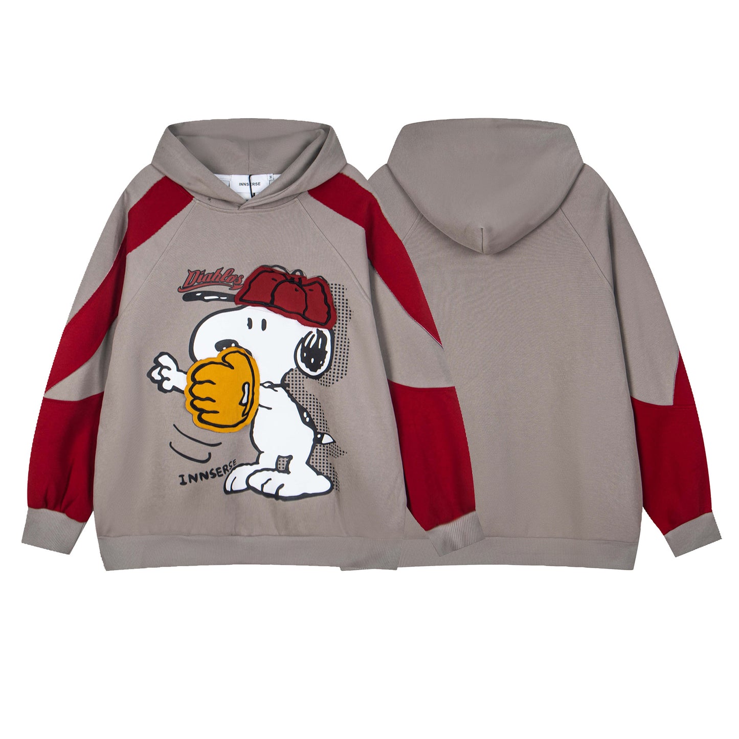 UNIKCOSA RetroMuse Snoopy Cartoon Print Hooded Sweatshirt 💫