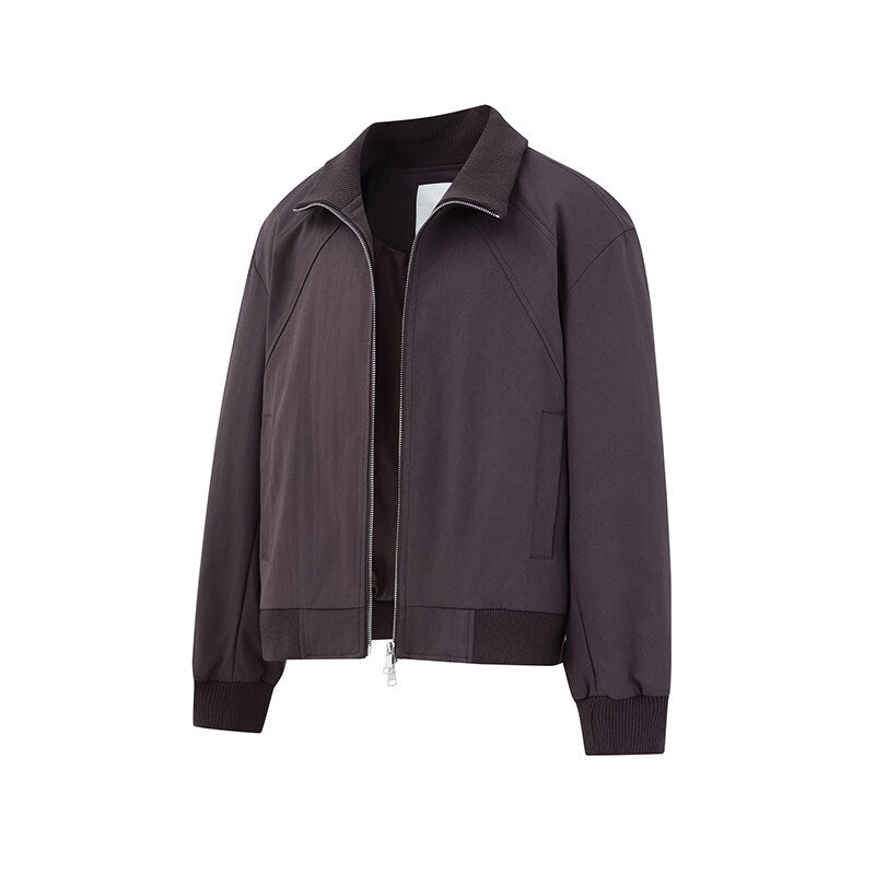 UNIKCOSA RetroMuse Stand Collar Jacket Double Zipper 🌆