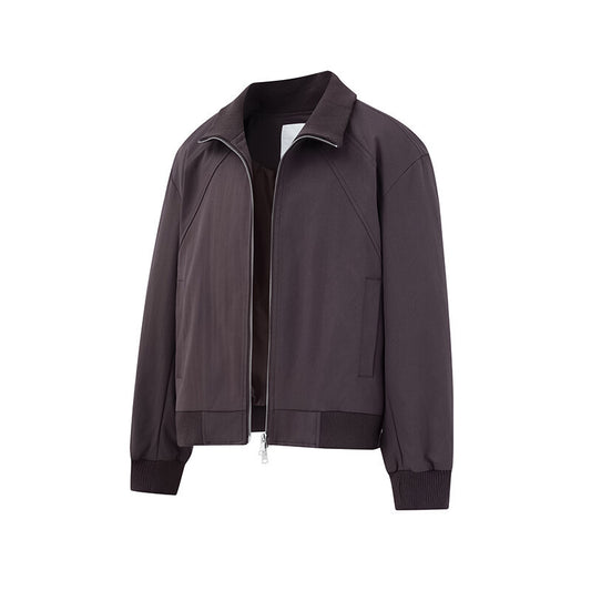 UNIKCOSA RetroMuse Stand Collar Jacket Double Zipper 🌆