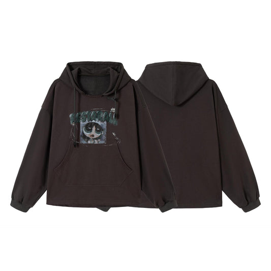 UNIKCOSA Velora Cartoon Policewoman Hooded Sweatshirt 💫