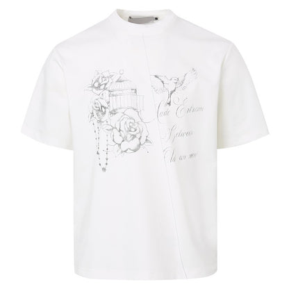 UNIKCOSA Velora Shoulder Short Sleeve Shirt Men Cleanfit 💫