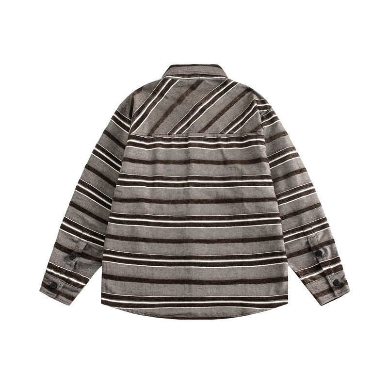 UNIKCOSA Velora Striped Color Block Shirt Longsleeve 💫