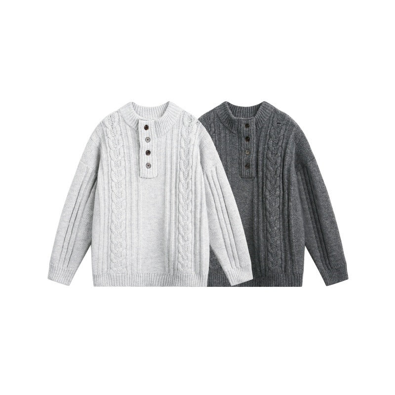 UNIKCOSA LuxeEase Round Neck Twists Knit Loose Sweater 💫