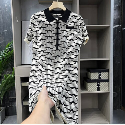 UNIKCOSA Velora Dress Pure Stripe Tencel Ice Silk 💫