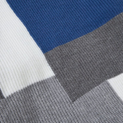 UNIKCOSA Velora Color Block Embroidered Crewneck Sweater 💫