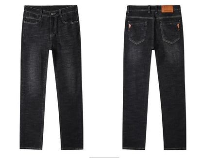 UNIKCOSA NoirFit Men's Straight Cotton Pants Zipper 🖤