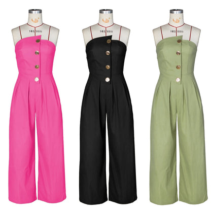 UNIKCOSA Velora Wide-Leg Jumpsuit Sleeveless One-Piece 💫