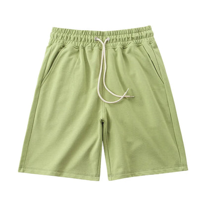 Custom Logo Terry Retro Hip Hop Men's Drawstring Shorts