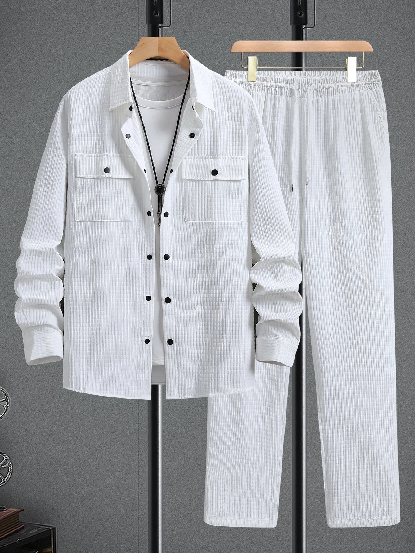 UNIKCOSA Velora Two-Piece Set Plaid For Smart Casual 💫