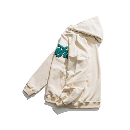 UNIKCOSA UrbanSoul Hooded Sweatshirt Chenille Patch 🌸