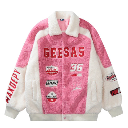 Fuzzy Sherpa Unisex Hoodie with Full Zip and Long Sleeves