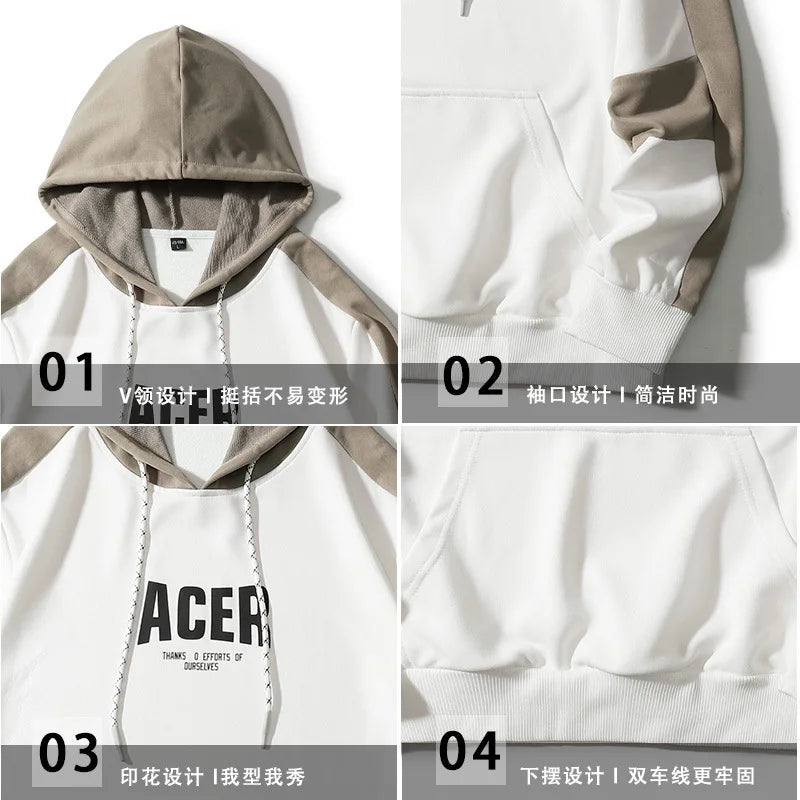 UNIKCOSA NoirFit Mens Plus Size Custom Logo Hoodie 💫