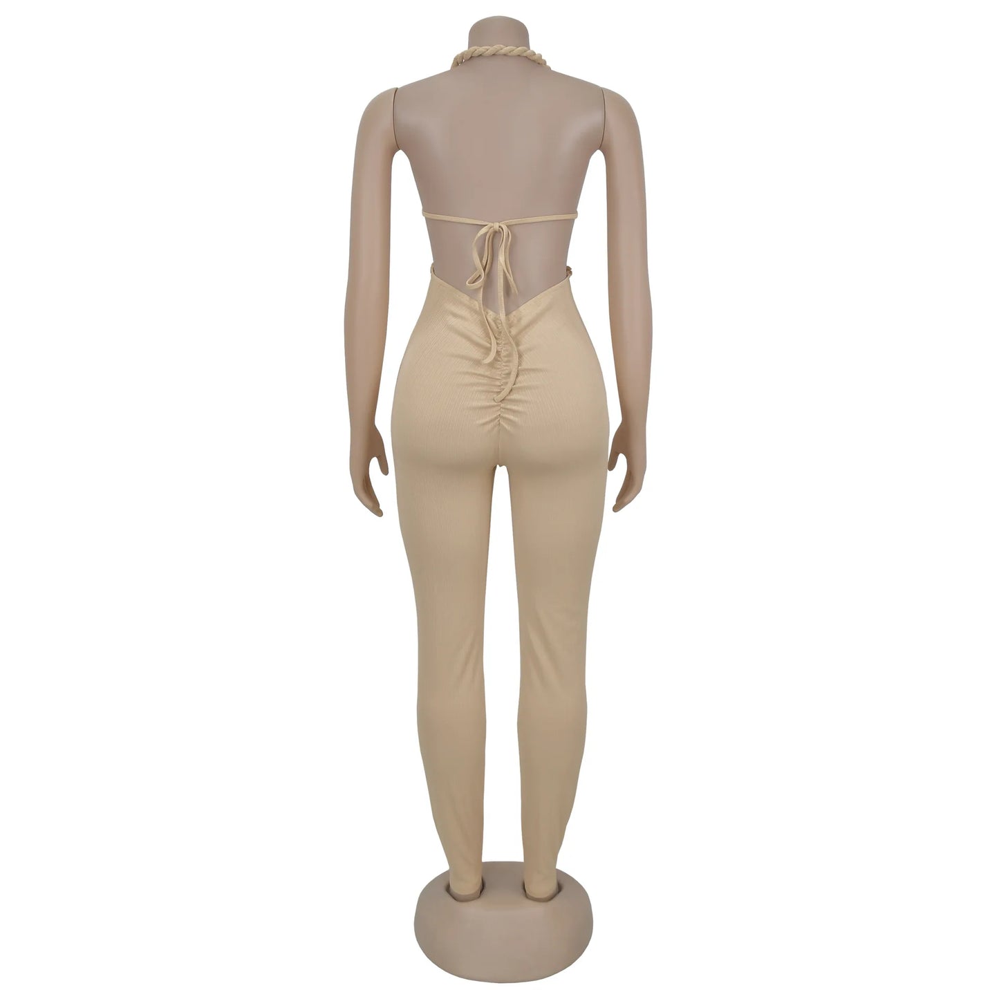 GX7489 Fashion 2025 Clothing Vendor Sexy Halter Sleeveless Jumpsuit