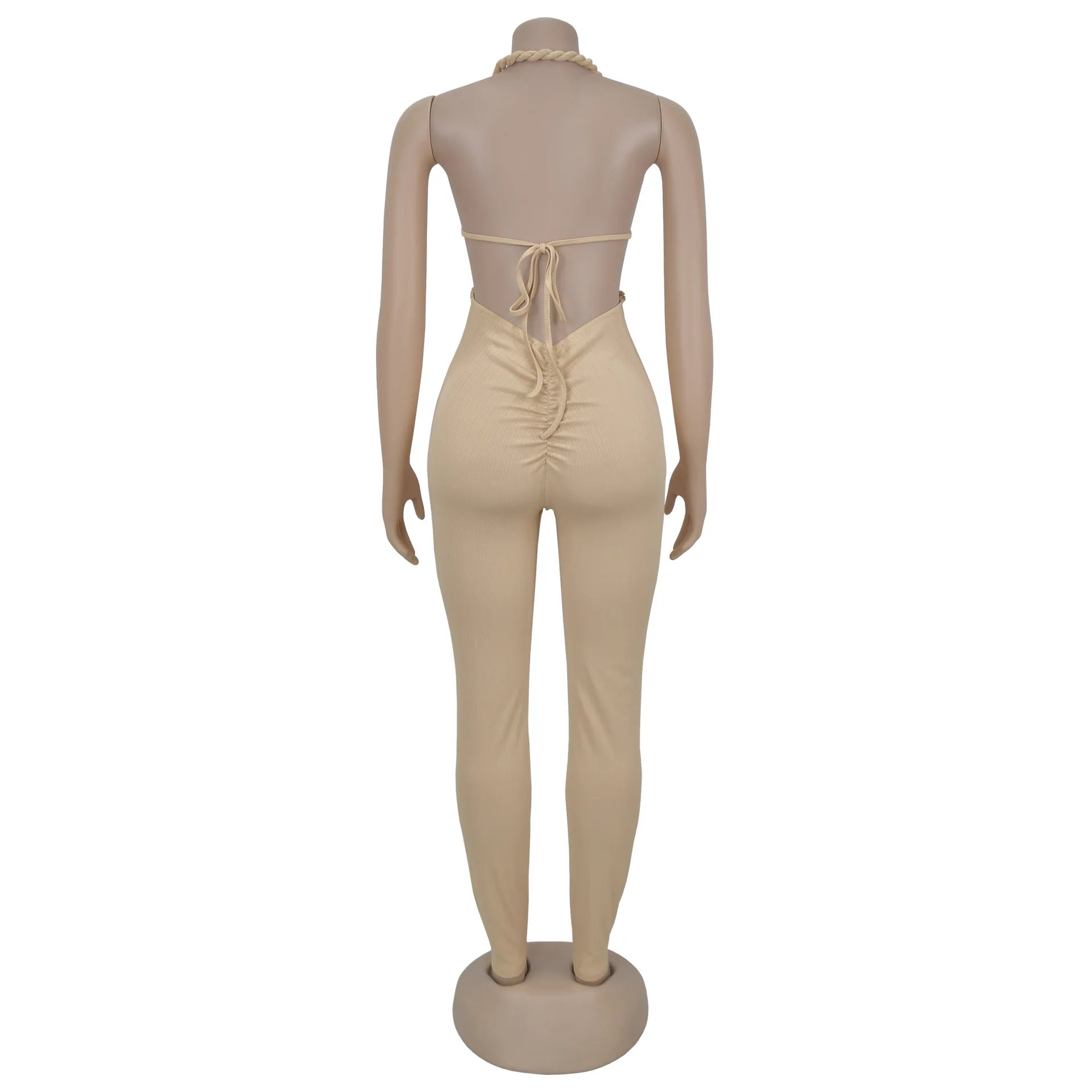 GX7489 Fashion 2025 Clothing Vendor Sexy Halter Sleeveless Jumpsuit