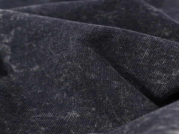 Premium 100% Cotton Snow-Washed Casual Shorts with Drawstring Pockets