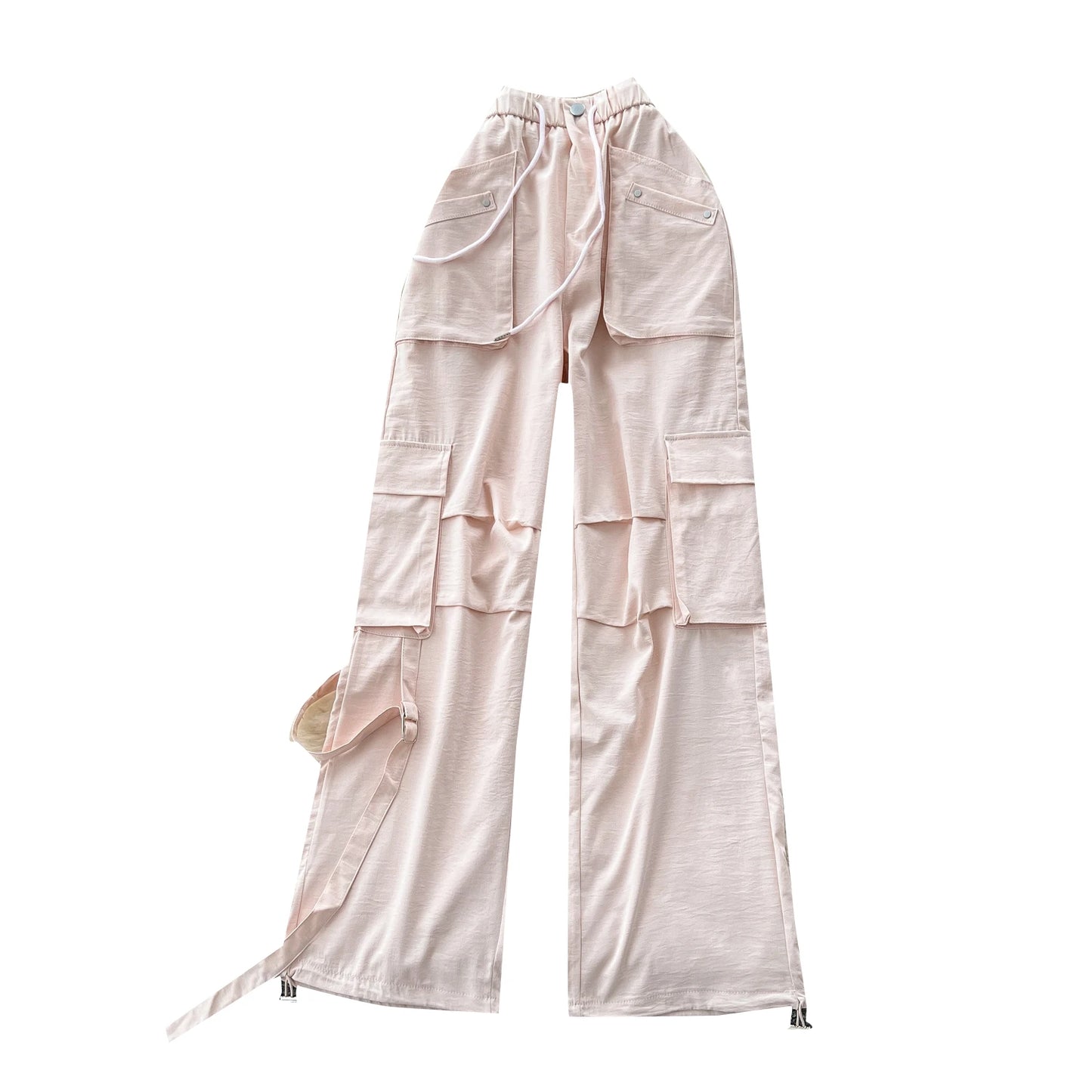 UNIKCOSA Women’s Summer Wide-Leg Pants – 2025 High-Waist Printed Track Trousers with Pockets (Casual Streetwear Edition)