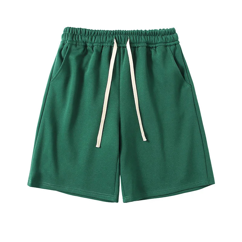 Vintage Hip Hop Men's Drawstring Shorts with Digital Print