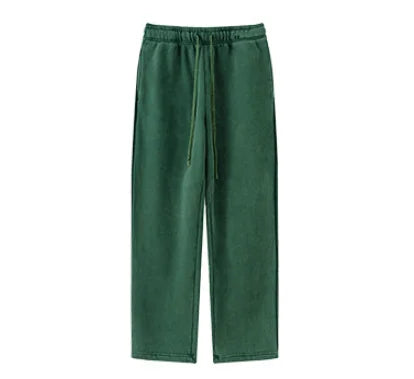 Men's Baggy Cotton Sweatpants with Elastic Waist and Pockets
