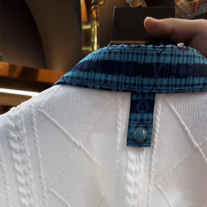 UNIKCOSA LuxeEase Mens Polo Tee Cotton Short Sleeve 💫