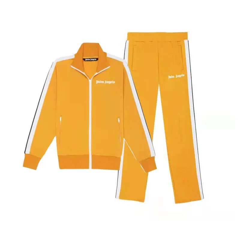 Men's Breathable Stretch Jogging Zipper Jacket & Pants Set