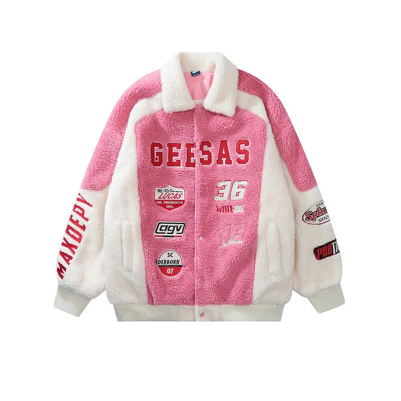 Fuzzy Sherpa Unisex Hoodie with Full Zip and Long Sleeves