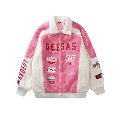 Fuzzy Sherpa Unisex Hoodie with Full Zip and Long Sleeves