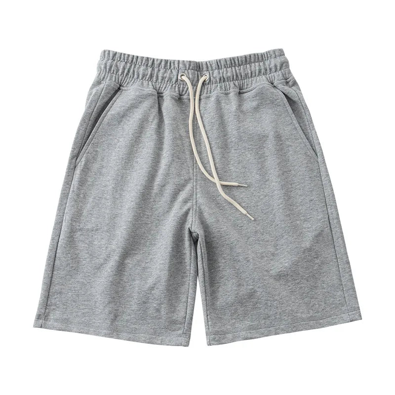 Custom Logo Terry Retro Hip Hop Men's Drawstring Shorts