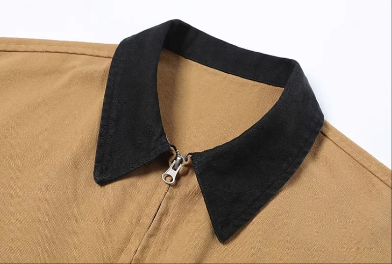 Customizable Oversized Short Sleeve Zip Up T-Shirt for Men and Couples