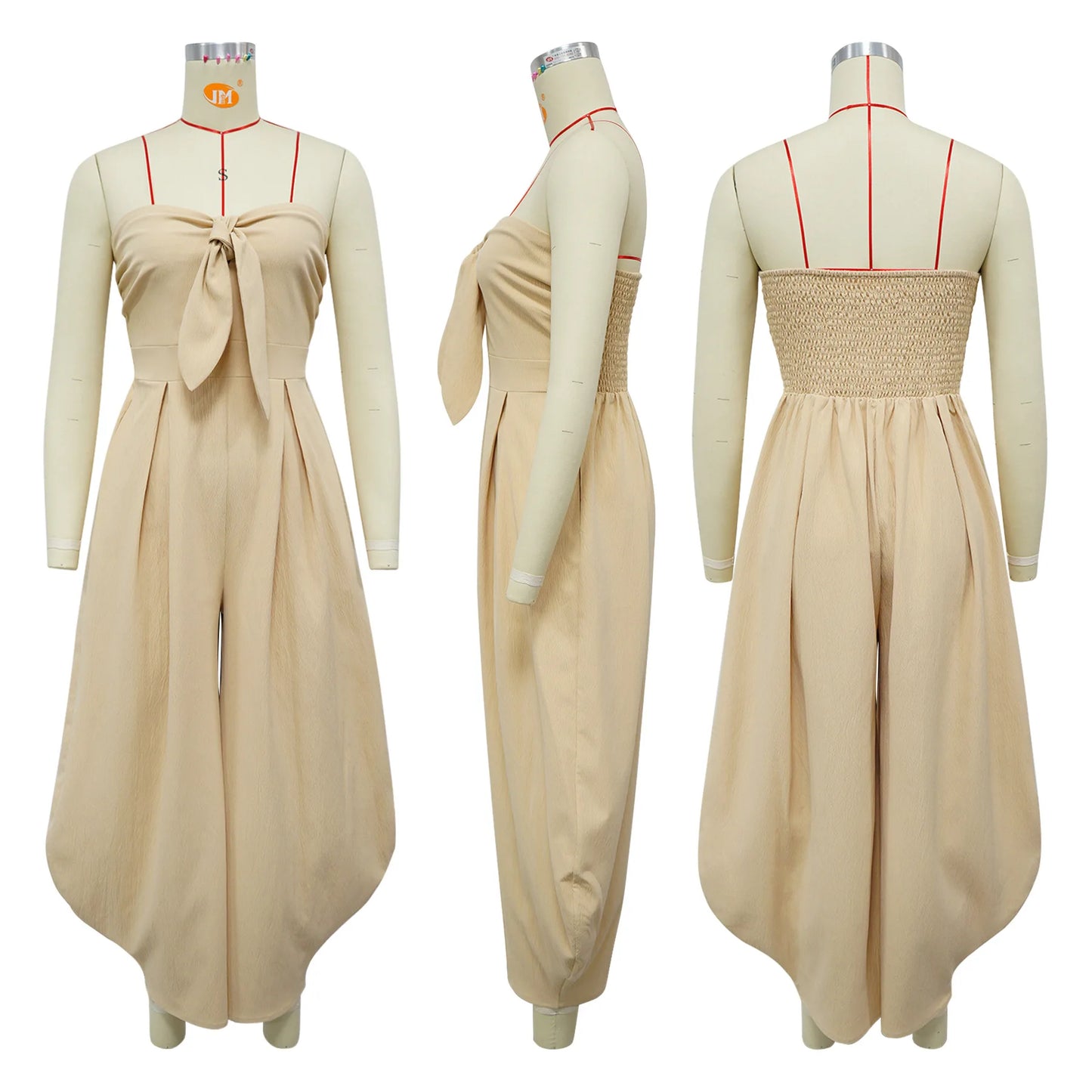 UNIKCOSA Velora Strapless Jumpsuit Solid Color Summer 💫