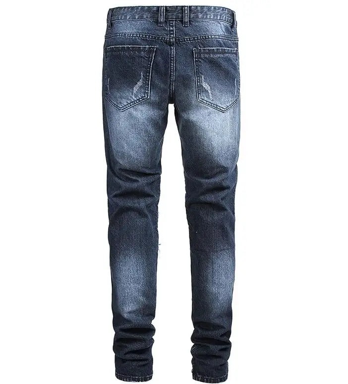 UNIKCOSA UrbanSoul Patched Ripped Jeans Denim Edition 🔥