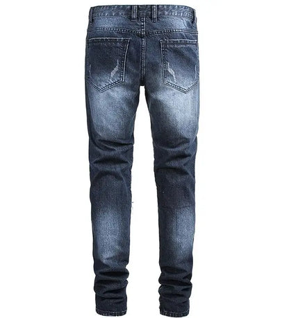 UNIKCOSA UrbanSoul Patched Ripped Jeans Denim Edition 🔥