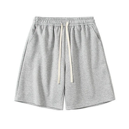 Vintage Hip Hop Men's Drawstring Shorts with Digital Print