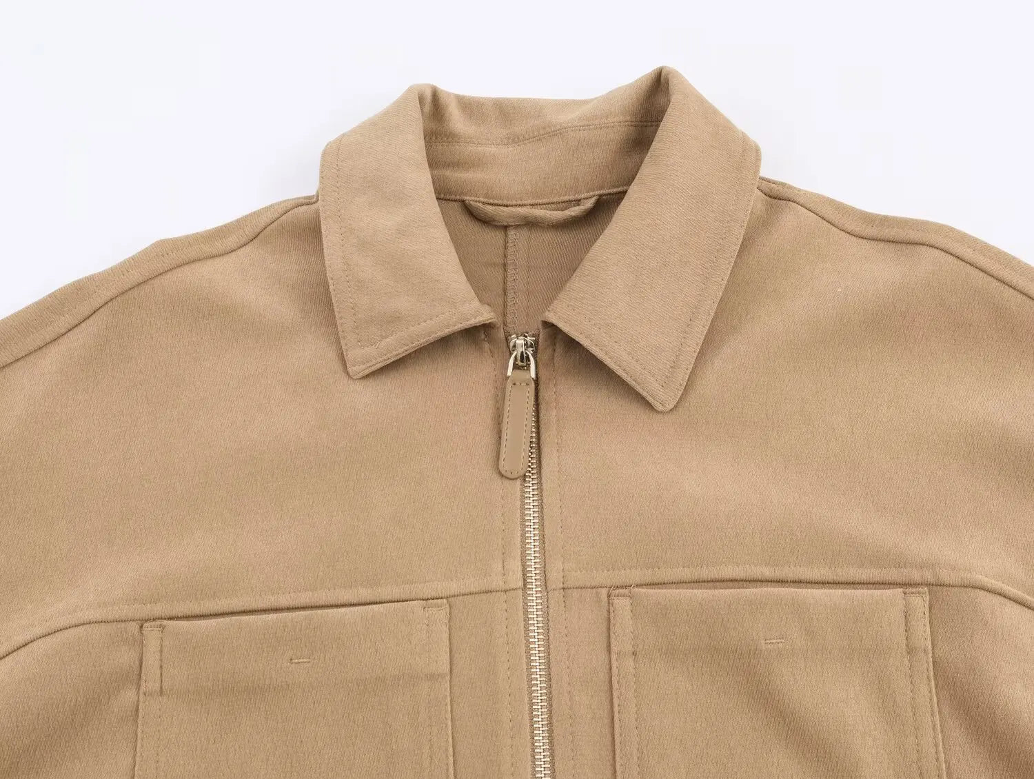 Elegant Women's Two-Piece Leisure Suit with Turn-Down Collar