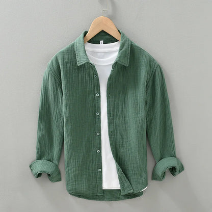 Premium 100% Cotton Long Sleeve Casual Men's Shirt