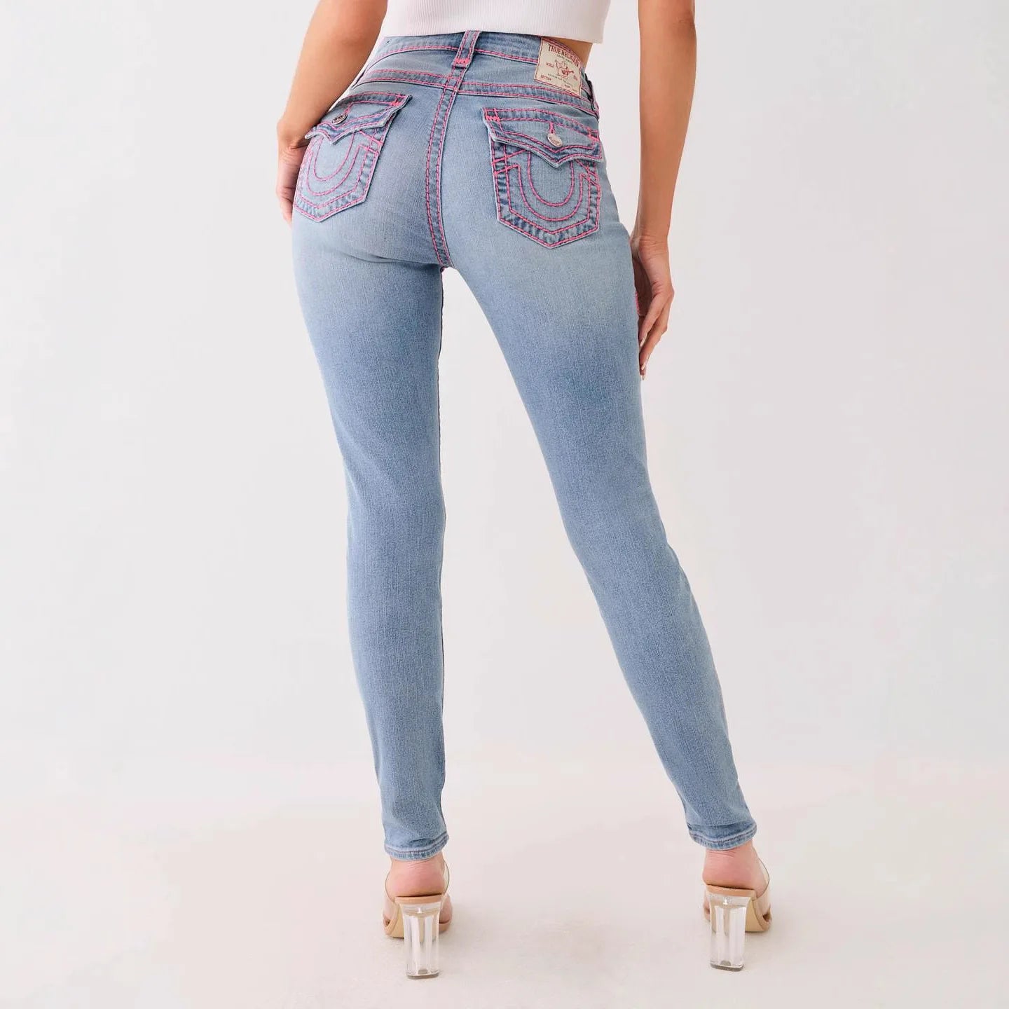 True Religion High-Waisted Light Blue Skinny Denim Jeans