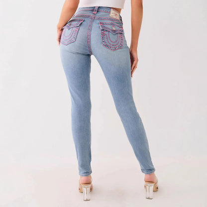 True Religion High-Waisted Light Blue Skinny Denim Jeans