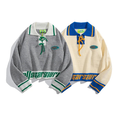 UNIKCOSA Velora Street Fashion Knitted Polo Sweater 💫