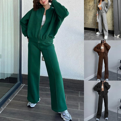 UNIKCOSA Velora Autumn Winter Zip Cardigan Jogger Set 💫