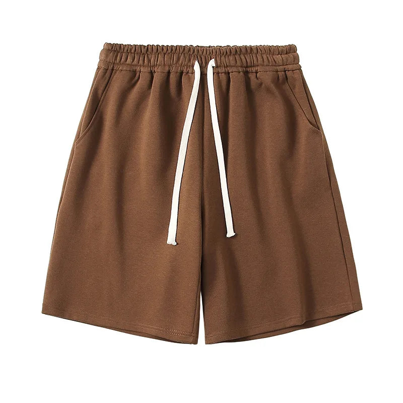 Vintage Hip Hop Men's Drawstring Shorts with Digital Print
