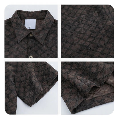 UNIKCOSA UrbanSoul Men Tie Dye Short Sleeve Shirt Floral 💫